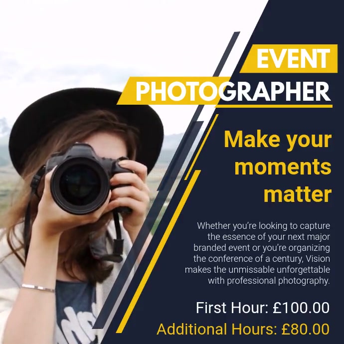 Event Photographer Advertising